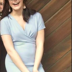 Lavendar Fitted H&M Formal Dress